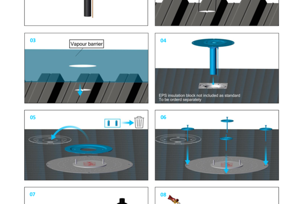 Akasison metal roof outlet L/XL75 bitumen heated - code 747343