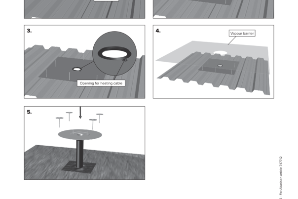 Akasison reinforcement plate with vapour barrier connection - code 747712