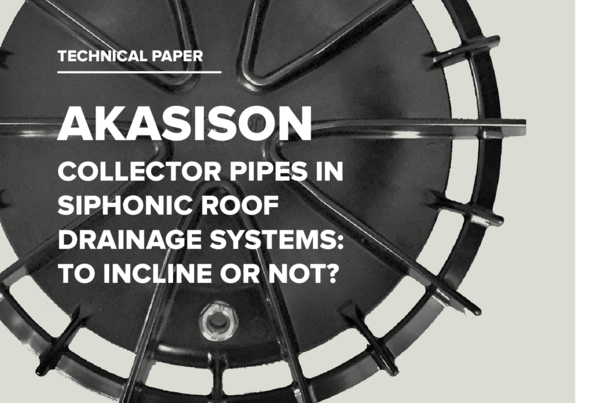 Collector pipes in siphonic roof drainage